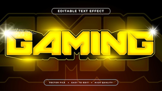 Vector gaming esport tekst effect met grafische stijl en bewerkbaar