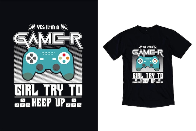 Vector Gaming illustration T shirt Design