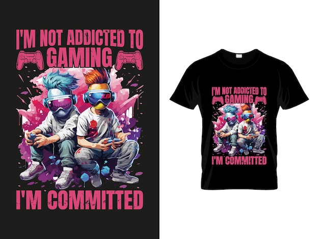 Vector Gaming T Shirt Design