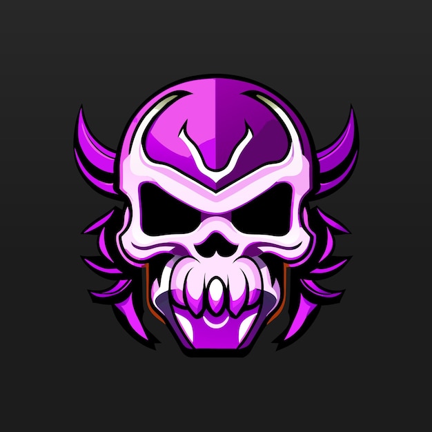 Vector gedetailleerde esports mascotte gaming logo ontwerpsjabloon