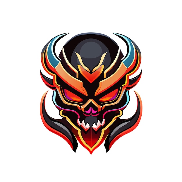 Vector gedetailleerde esports mascotte gaming logo ontwerpsjabloon