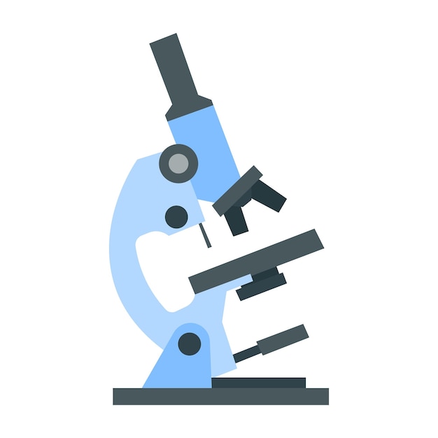 Vector geïsoleerd microscoop cartoon ontwerp