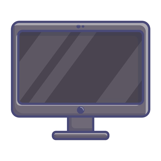 Vector geïsoleerd plat icoon van computerscherm of monitor