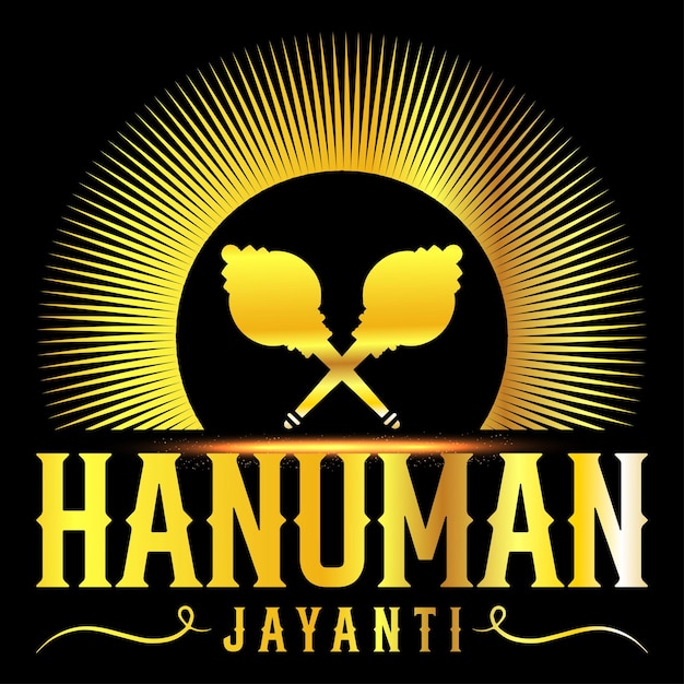 Vector Gelukkig Hanuman Jayanti hindoe feest viering banner ontwerp