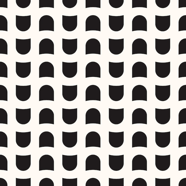 Vector Geometric Abstract Seamless Monochrome Pattern Texture Background