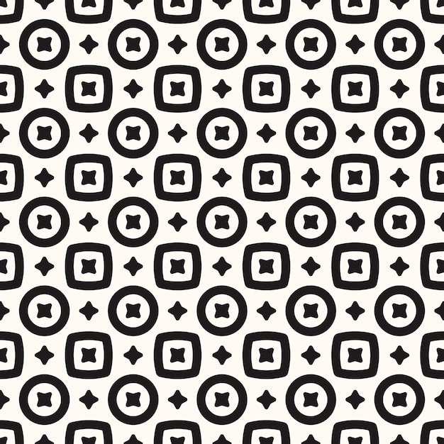 Vector Geometric Abstract Seamless Monochrome Pattern Texture Background