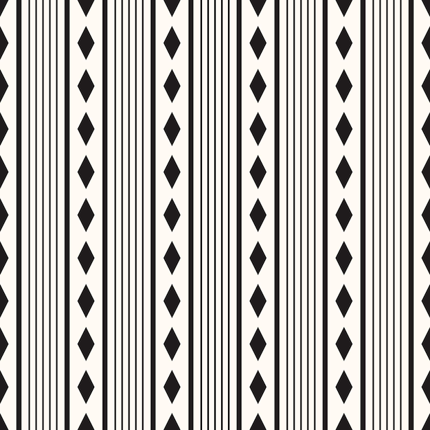 Vector Geometric Abstract Seamless Monochrome Pattern Texture Repeating Background