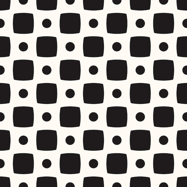 Vector Geometric Abstract Seamless Monochrome Pattern Texture Repeating Background