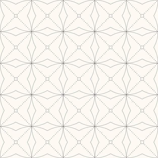 Vector Geometric Abstract Seamless Monochrome Pattern Texture Repeating Background