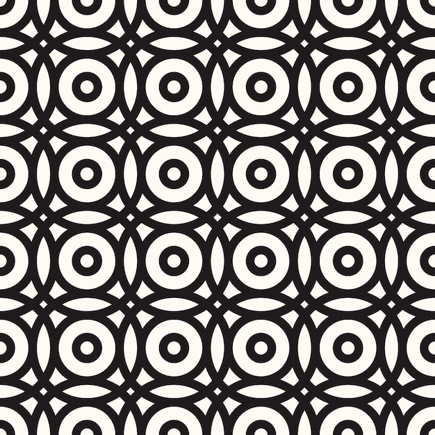 Vector Geometric Abstract Seamless Monochrome Pattern Texture Repeating Background