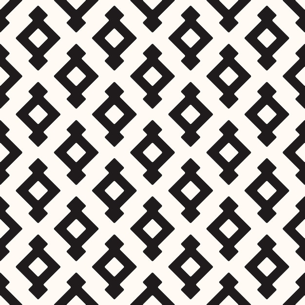 Vector Geometric Abstract Seamless Monochrome Pattern Texture Repeating Background