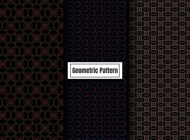 Tessuto geometrico diagonale vettoriale onde struttura senza giunture 3 colori di sfondo