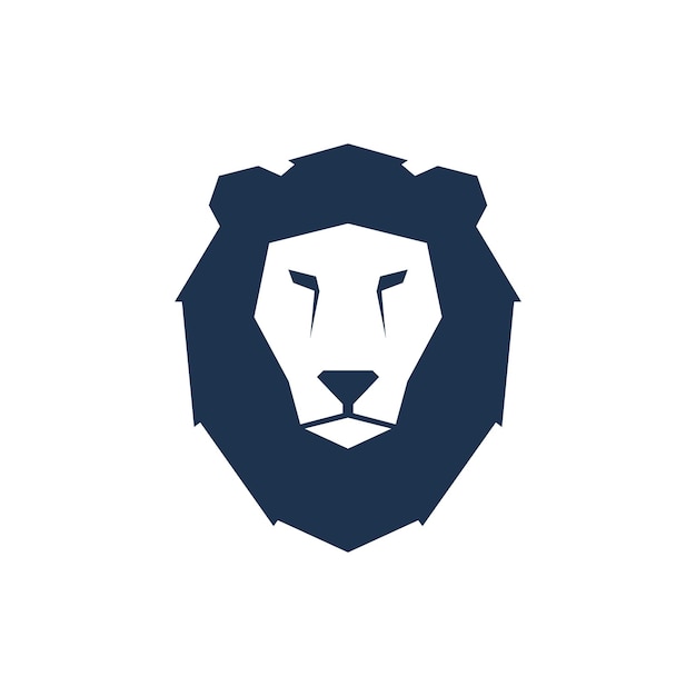 vector geometric lion illustration