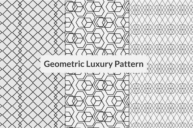 ベクトル幾何学的な豪華なパターン パック