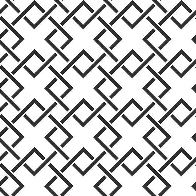 vector geometric monochrome seamless ornate pattern background
