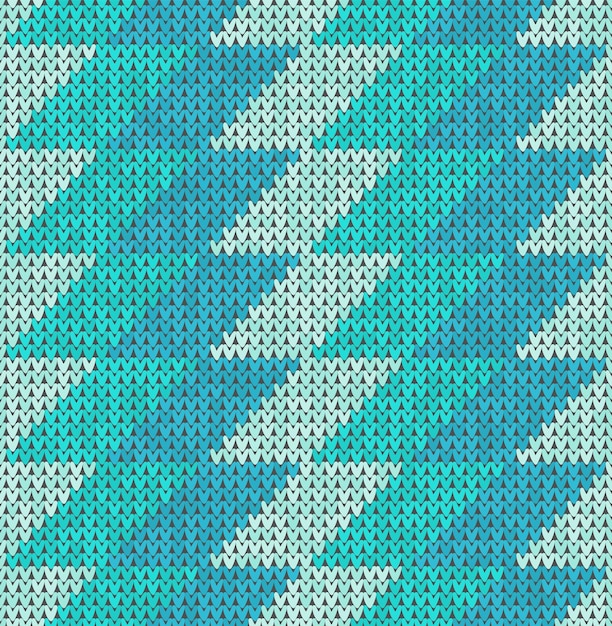 뜨개질 클래식 텍스처와 벡터 기하학적 패턴 배너 사이트 인사말 카드 벽지에 대한 니트 현실적인 벡터 원활한 배경