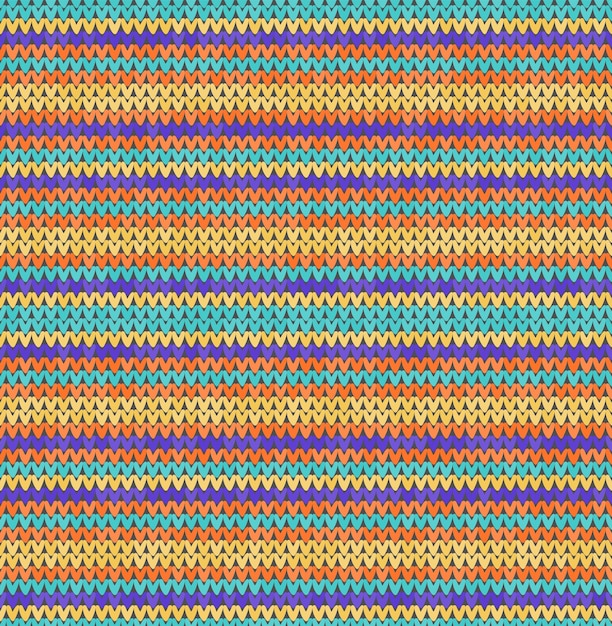 古典的なテクスチャを編むベクトル幾何学模様バナーサイトグリーティングカードの壁紙のための編み物の現実的なベクトルのシームレスな背景