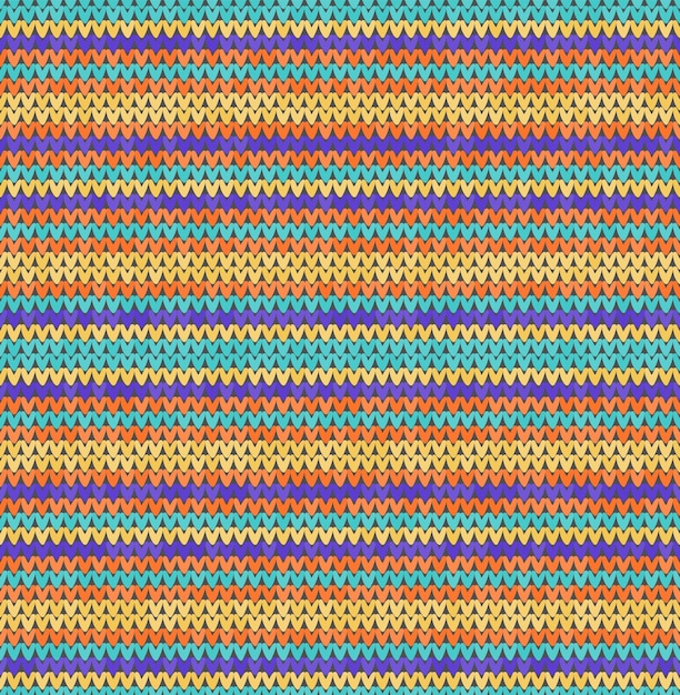 Vector geometric pattern with knitting classic texture Knitted realistic vector seamless background for banner site greeting card wallpaper