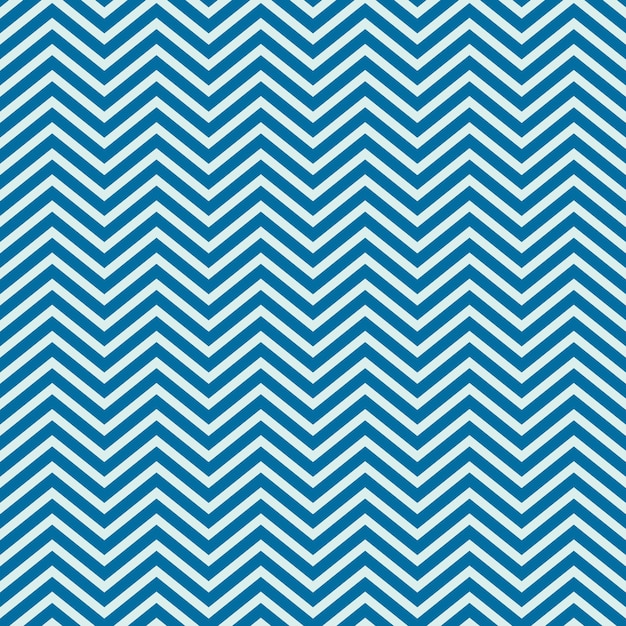 Vector geometric seamless pattern, abstract endless composition created with zigzag lines. Blue background with intertwine curves.