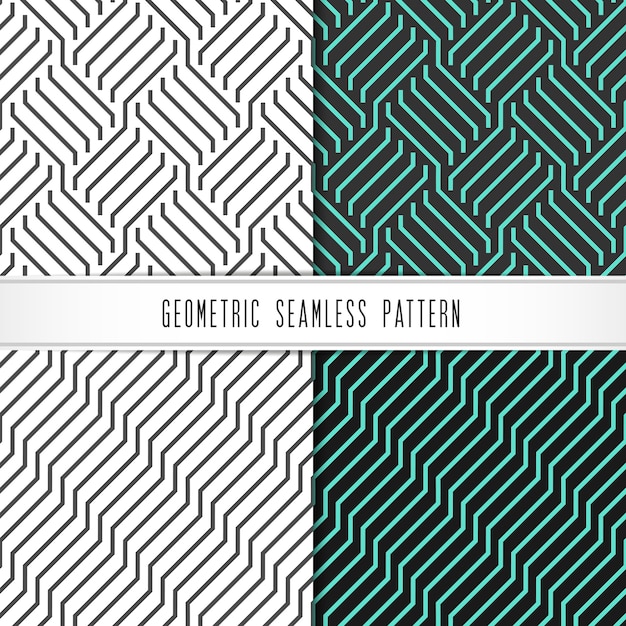 Vector vector geometric seamless pattern.