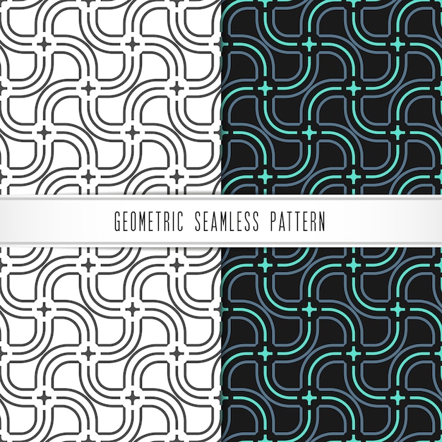 Vector geometric seamless pattern. 