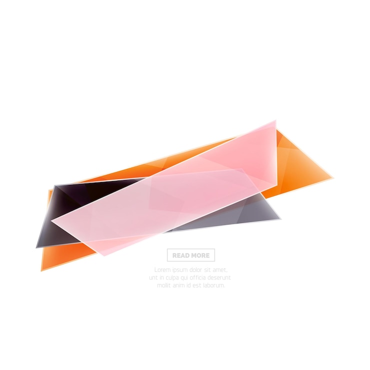 Vector vector geometric shape ad promo banner