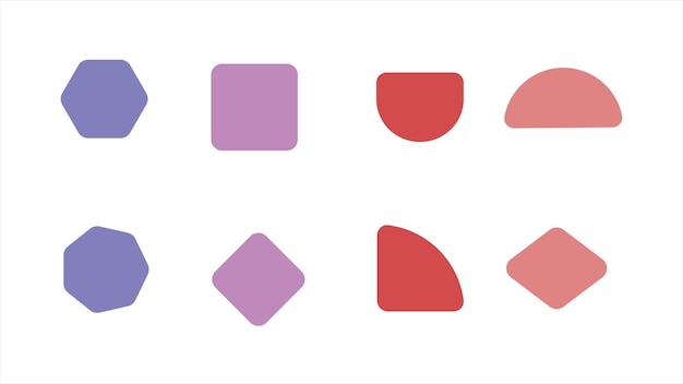 Vector vector geometric shapes icon