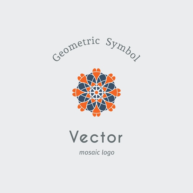 Simbolo geometrico vettoriale