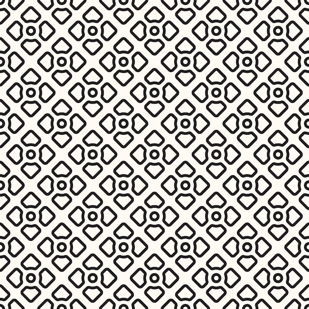 Vector geometrisch naadloos zwart-wit patroon