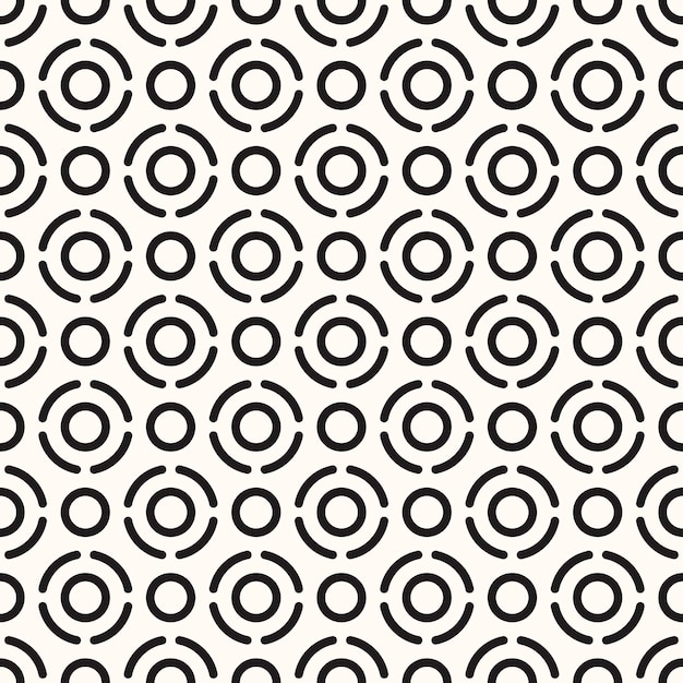 Vector vector geometrische abstracte naadloze zwart-wit patroon textuur herhalende achtergrond