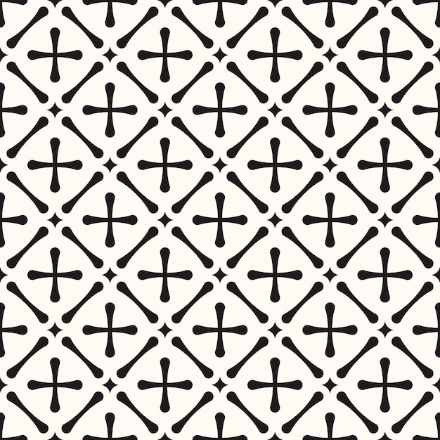 Vector geometrische abstracte naadloze zwart-wit patroon textuur herhalende achtergrond