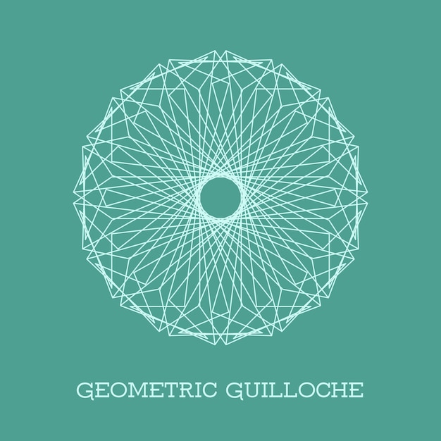 Vector geometrische guilloche rozet