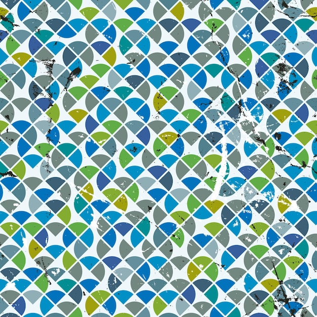 Vector vector geometrische kleurrijke abstracte naadloze patroon gevlekte versnipperde mozaïek doek