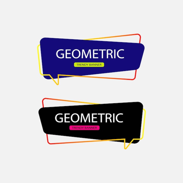 Vector geometrische verkoop banner sjabloon ontwerp