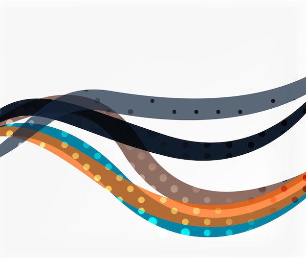 Vector gestippelde golfsjabloon Achtergrond voor workflow layout diagram aantal opties of webdesign