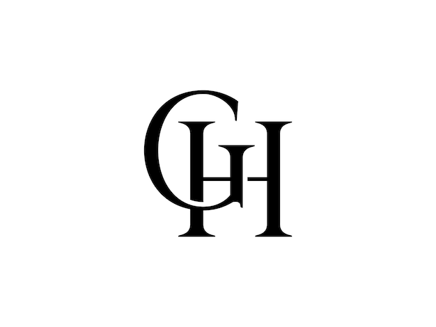 Logo del vettore gh hg