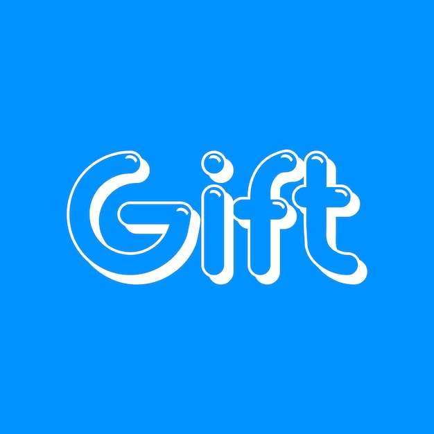 Vector Gift Text