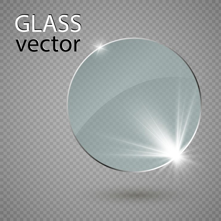 Vector vector glass banners on transparent backgroundempty transparent glass frame clean vector