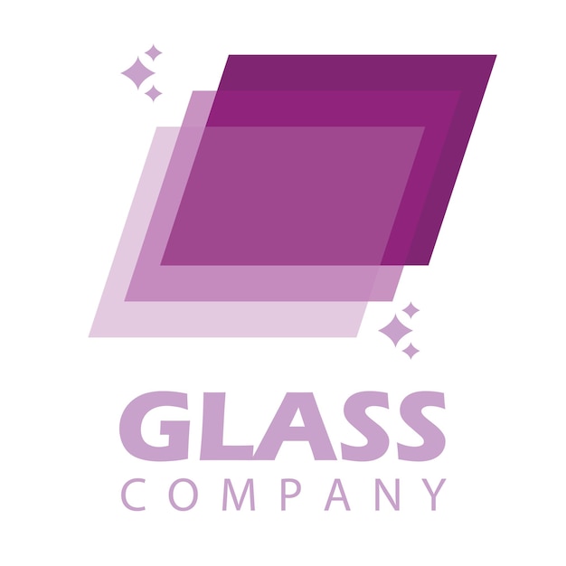 Vector glass logo