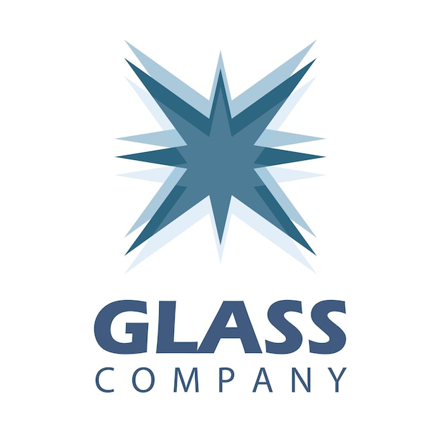 Vector glass logo