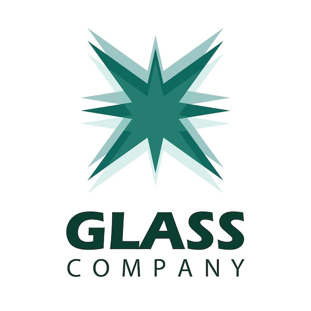 Vector glass logo