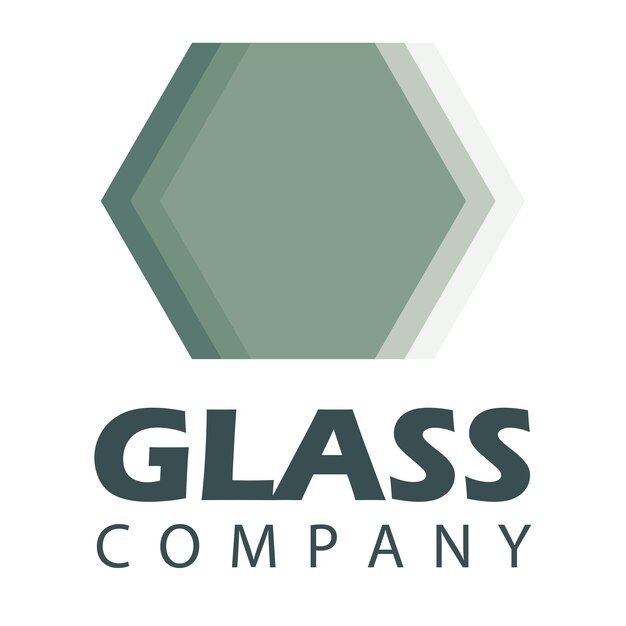 Vector glass logo