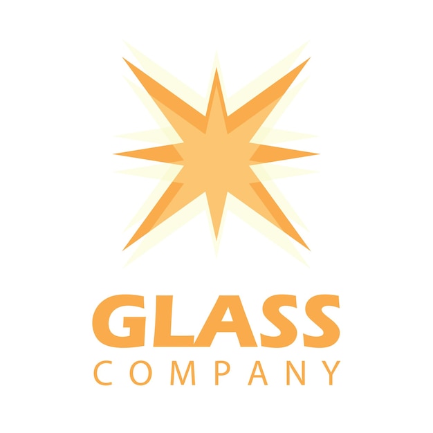 Vector glass logo