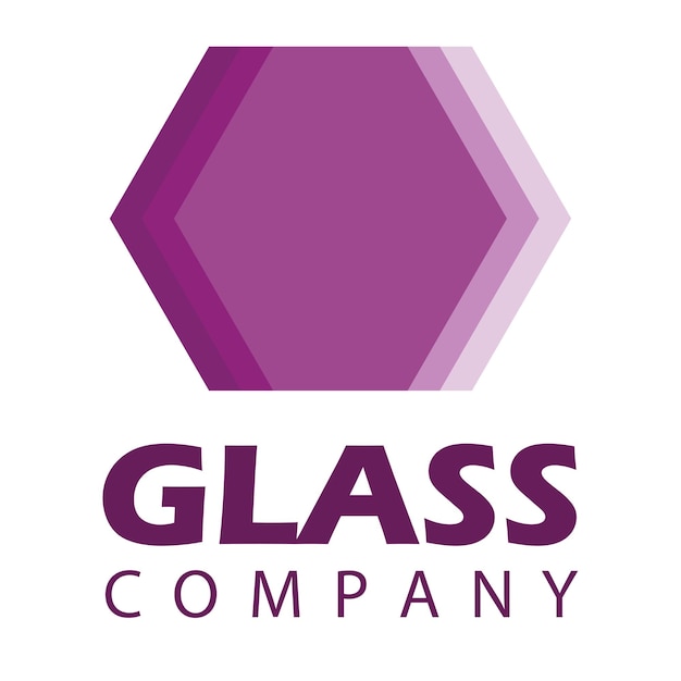 Vector glass logo