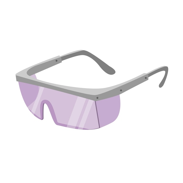 Vector glasses for laser hair removal purple glasses accessory for a beautician eye protection