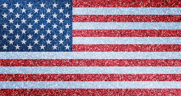 Vector glinsterende vlag usa ontwerp.