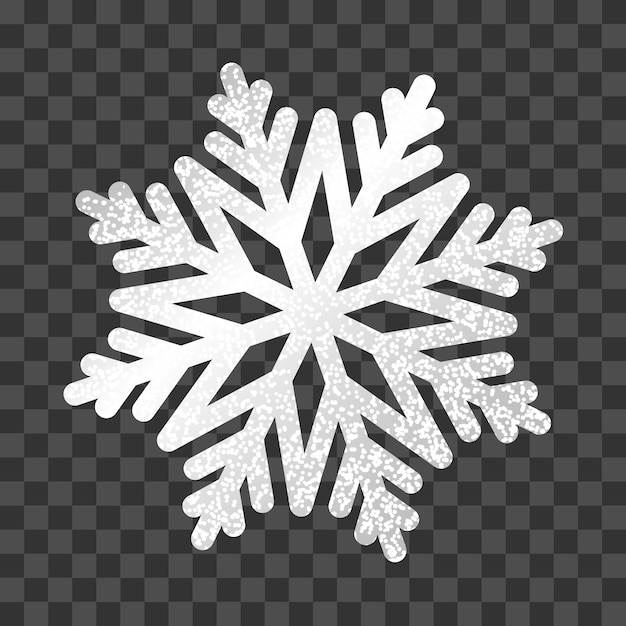 Premium Vector  Vector glitter white snowflake