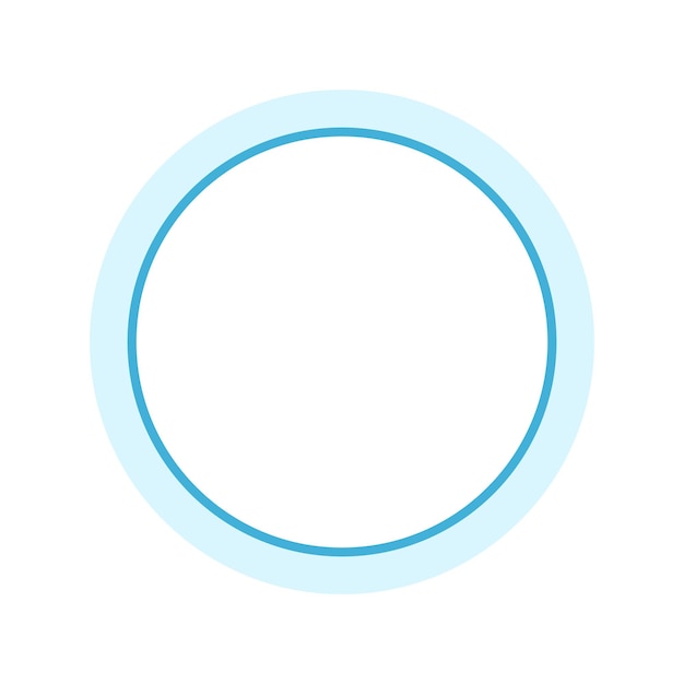 Vector vector glossy with blue stroke icon circle isolated