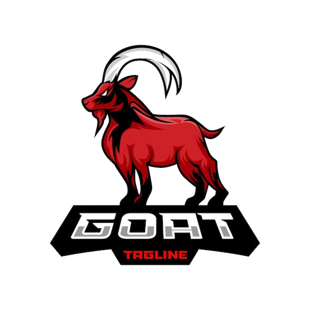 vector goat mascot logo design