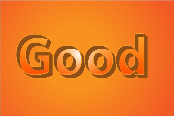 Vector vector goede tekst effect met grafische stijl en bewerkbaar
